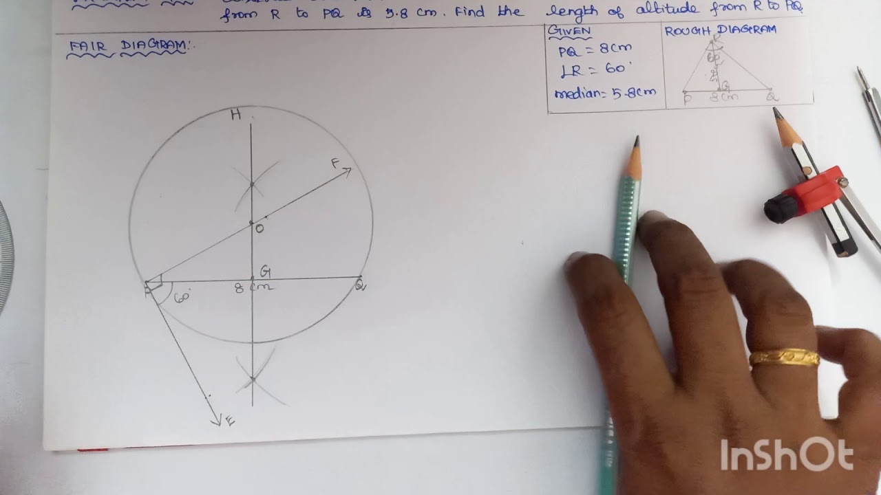 10th maths l Construction of Triangle l Type:1(Example:4.17)