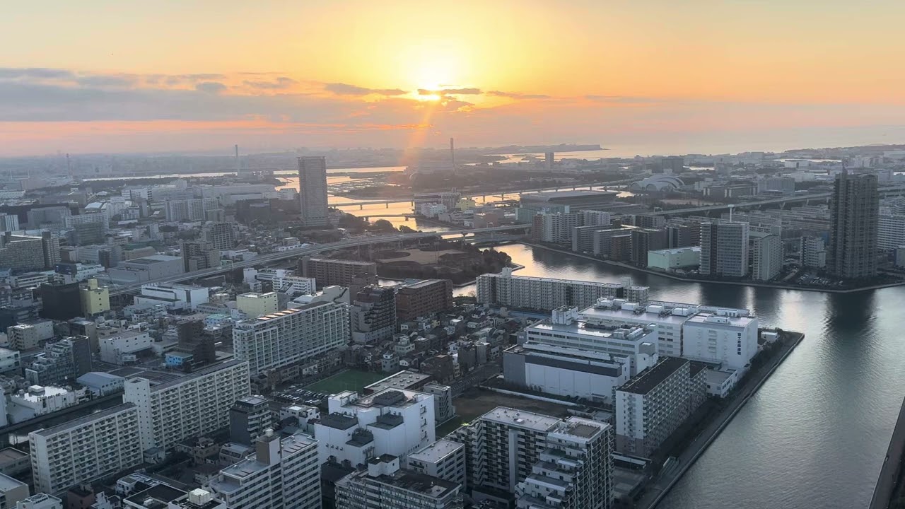 20260221千葉方向の日の出をディズニーリゾート越しにほぼ毎日撮影🌅