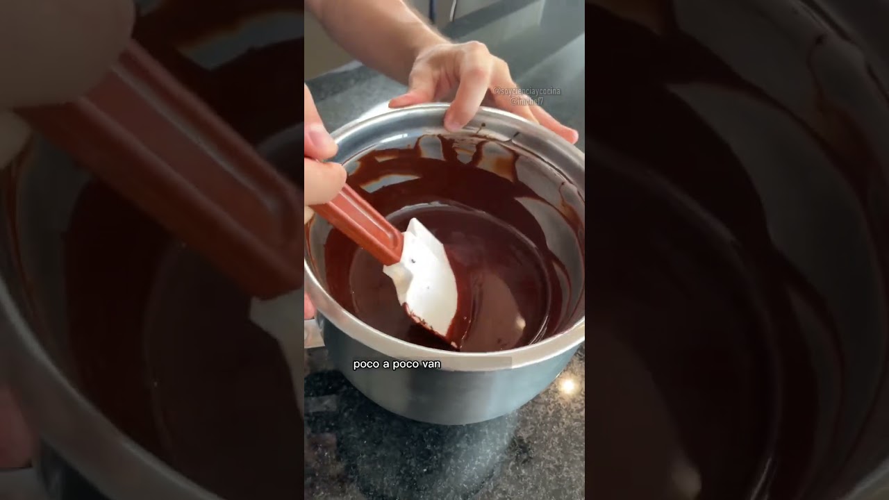 &iquest;Templar Chocolate sin M&aacute;rmol? Te ense&ntilde;amos! #cienciaycocina #shorts