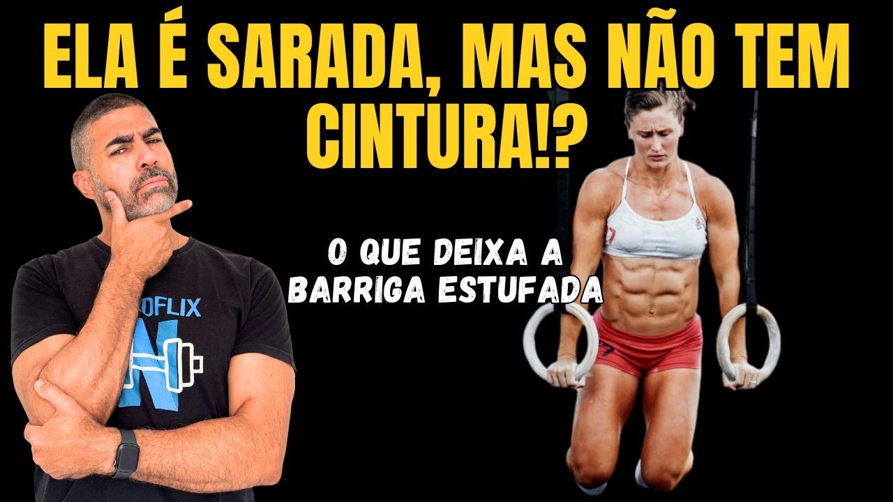 Ela é atleta de alto nivel, mas tem barriga estufada