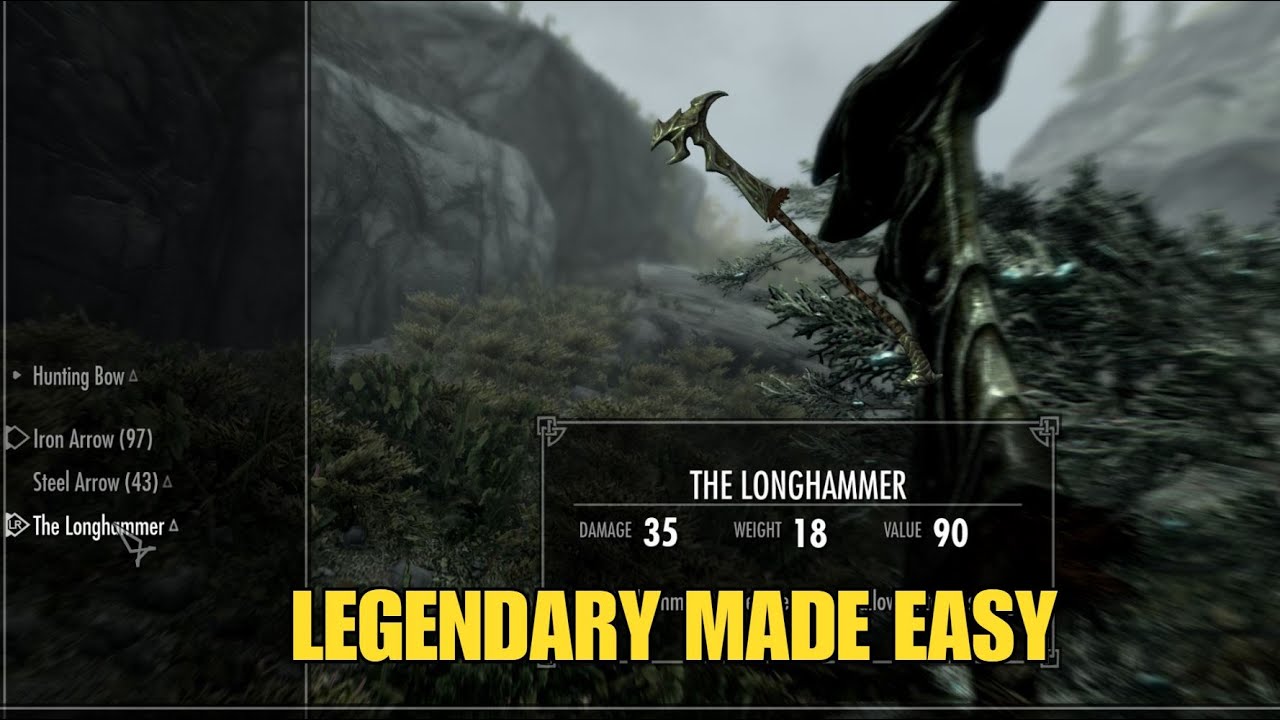 How to get the Strongest 2H weapon in Skyrim as soon as you Start a new game!