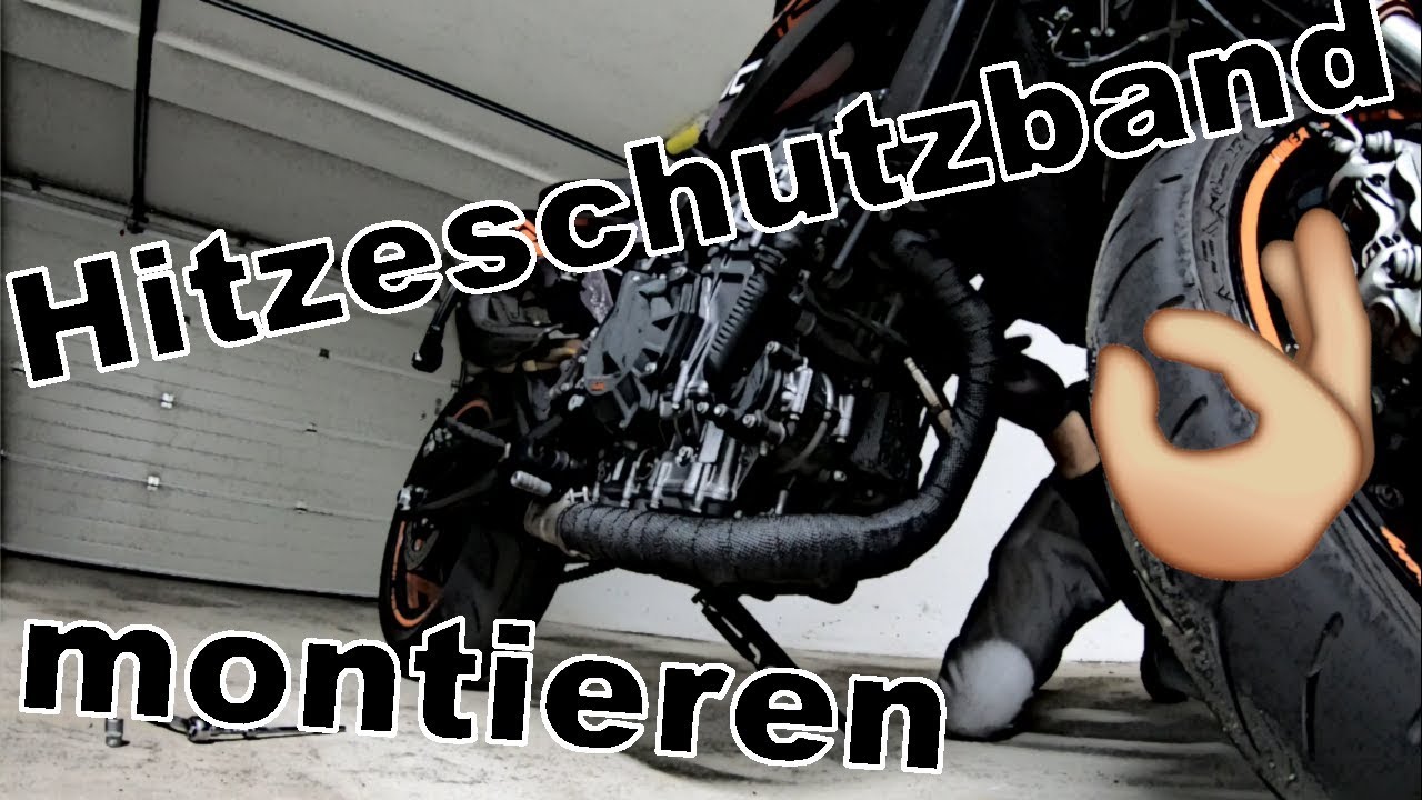 Duke 790 Krümmer abschrauben + Hitzeschutzband montieren