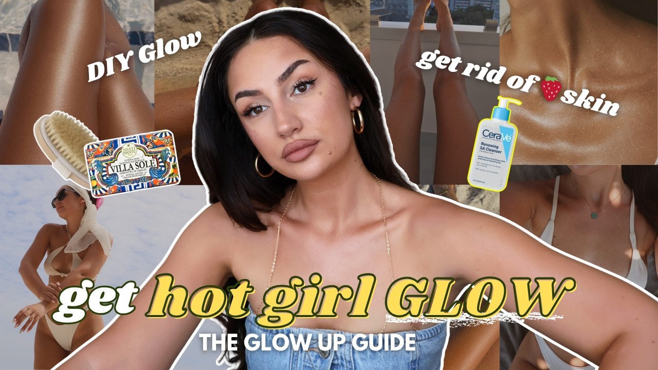 how to get GLOSSY SKIN for Summer 2025 ✨🧼 Get rid of strawberry skin 🍓| Soft, bronzed, glossy skin