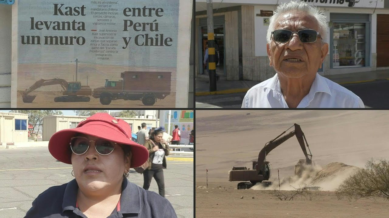 Chilenos y peruanos encaran divididos las barreras fronterizas de Kast | AFP