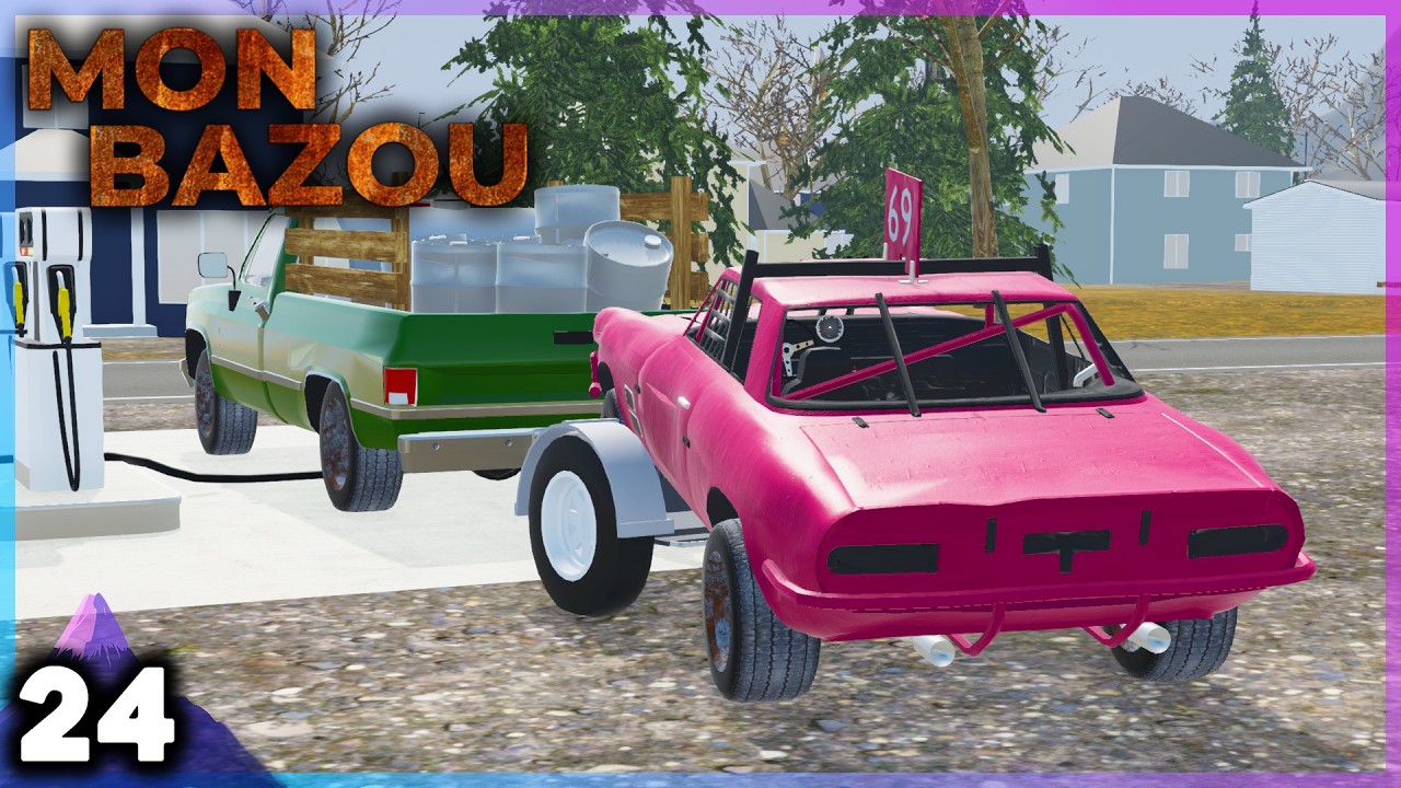 Unser neues Derby Fahrzeug wird Nachhause getrailert 🍁 Mon Bazou #24