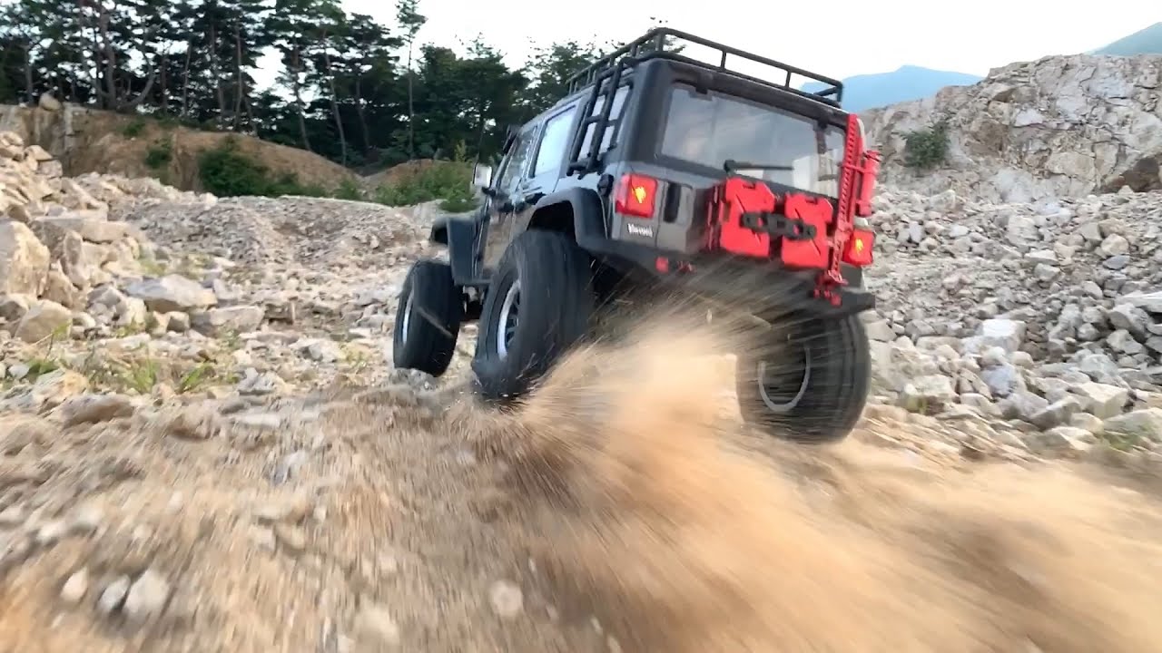 1:10 Scale RC Car : Jeep Rubicon Offroad Bash! - YIKONG(Absima CR 3.4 SHERPA) YK4102 #5