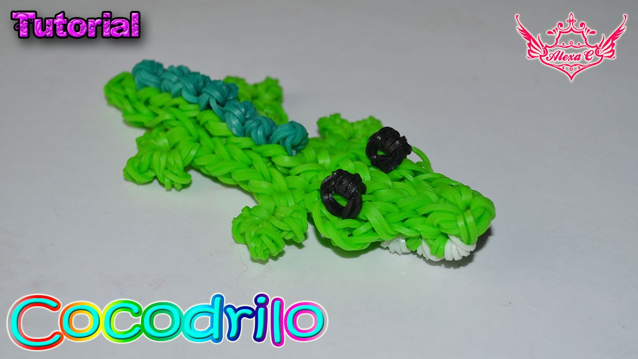 &hearts; Tutorial: Cocodrilo en 3D (sin telar) &hearts;