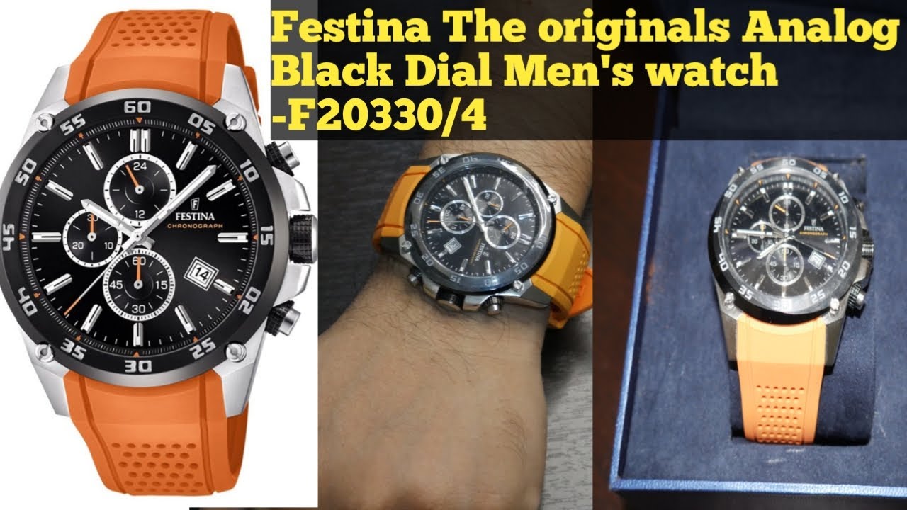 Festina The Originals Analog Black Dial Men's Watch -F20330/4