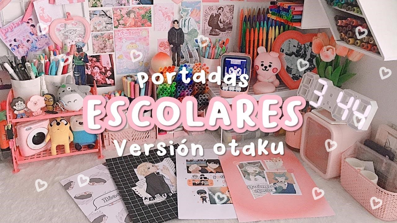 Portadas escolares🧸☁️💐| Version otaku🍥💫| Kass studies🌷✨
