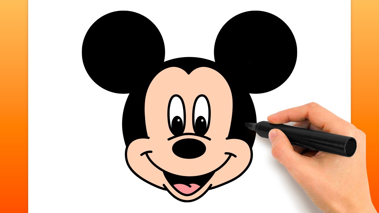 Comment Dessiner Mickey Mouse (Tutoriel De Dessin Facile)