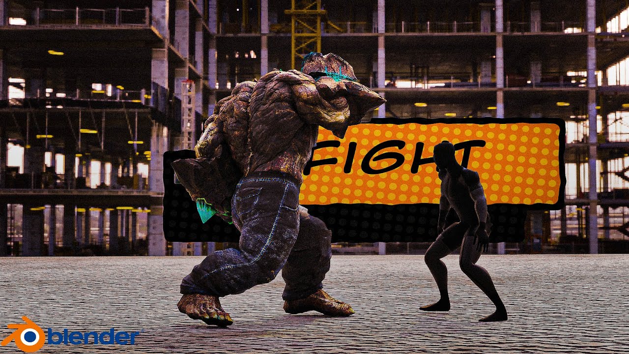 I made a cool CGI fight scene in blender