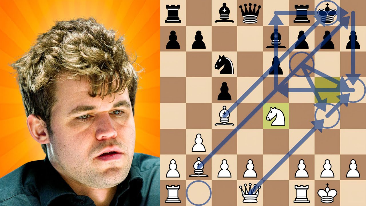 Атака Нимцо-Ларсена Карлсена побеждает Ананда за 21 ход