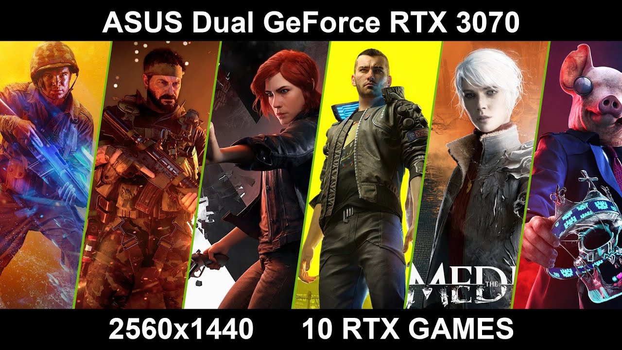 ASUS Dual GeForce RTX 3070 &mdash; 10 RTX Games Gameplay Test 1440p