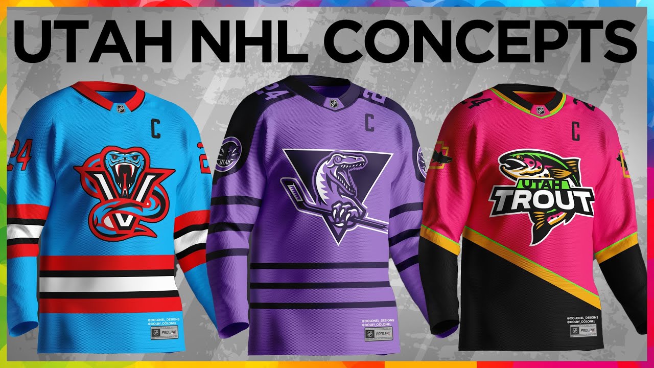 NHL Utah (AMAZING) Concept logos & jerseys