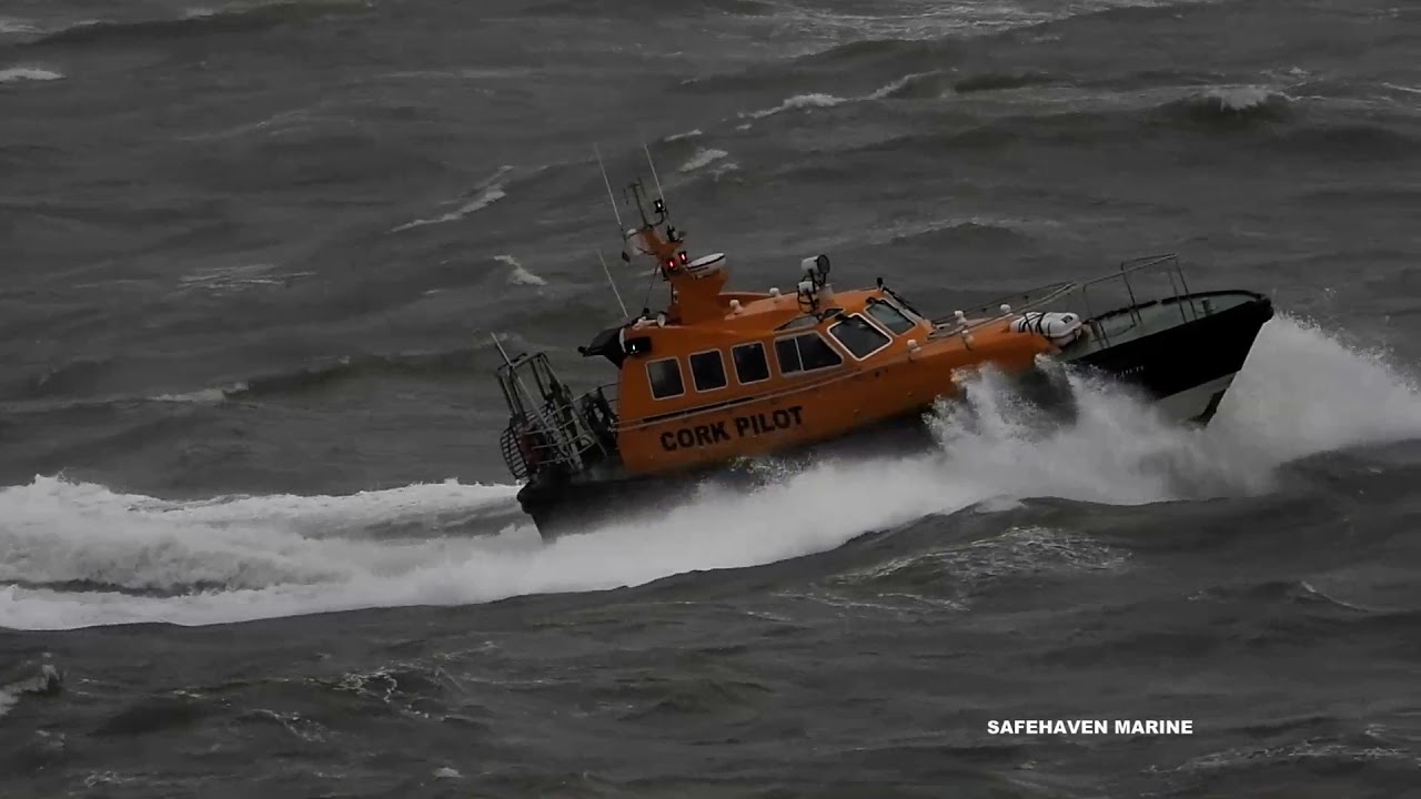 Pilotage in bad weather Cork Harbour February 2021