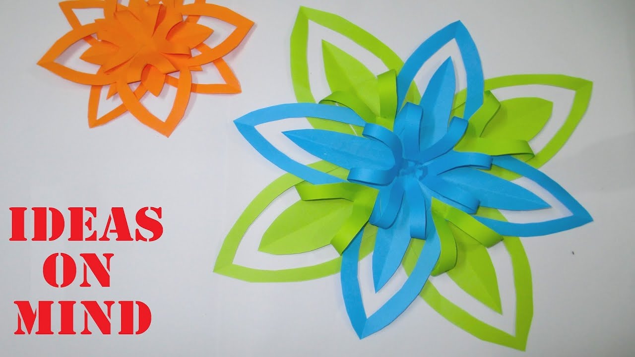 Paper Flower | How To Make Paper Flower | Origami Flower Making Step By Step Tutorial | Paper Craft