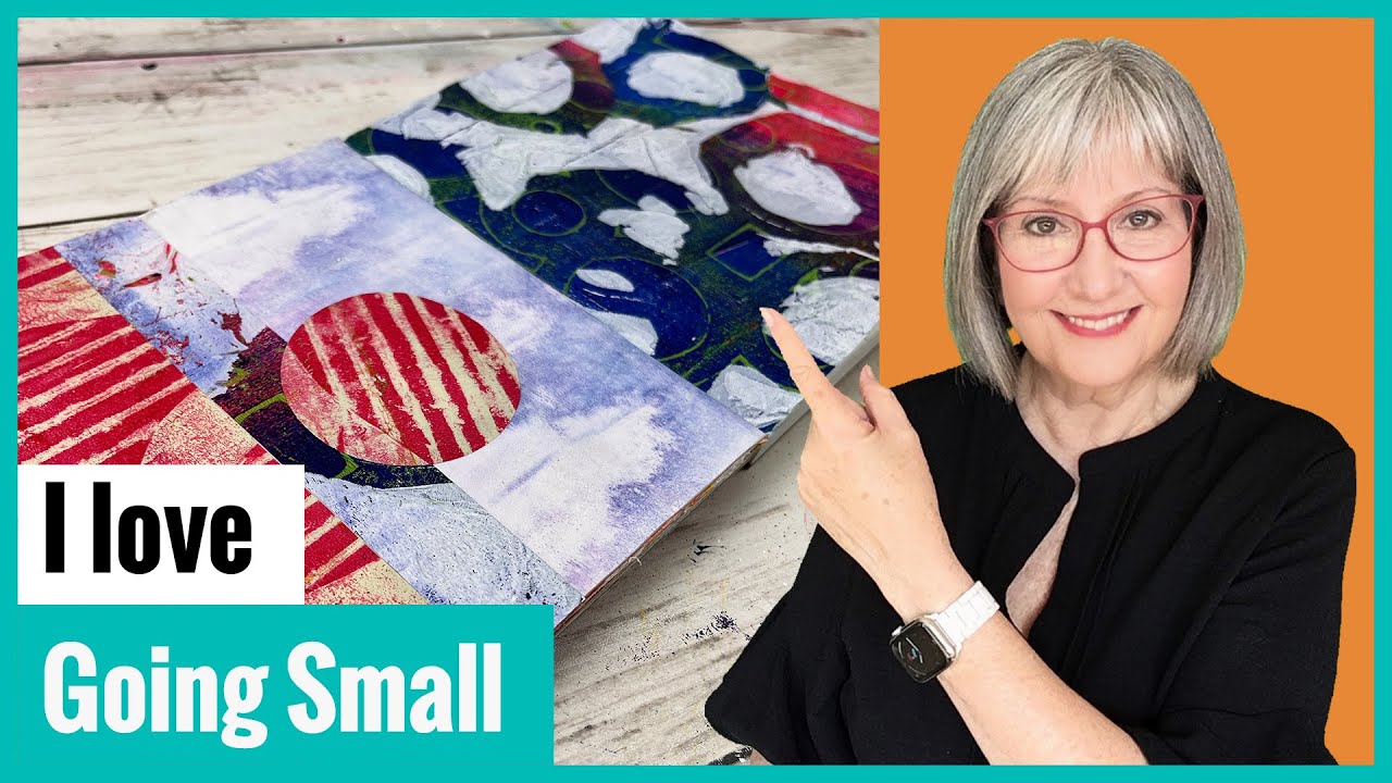 Creating a Small Collage for Beginners in SoHo Mixed Media Journal