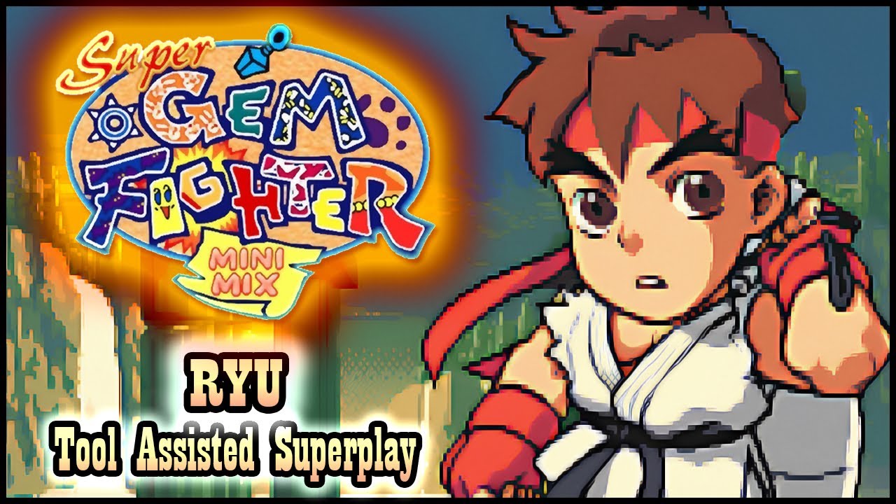 【TAS】POCKET FIGHTER \ SUPER GEM FIGHTER MINI MIX (ARCADE \ 1997) - RYU 🥋