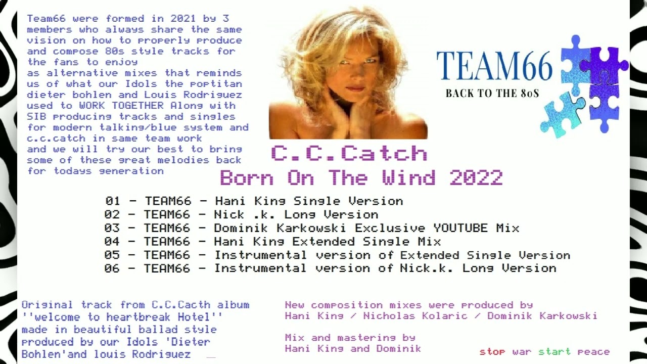 C.C.Catch - Born On The Wind (2022 Team 66 Hani KK Extended Single Mix)