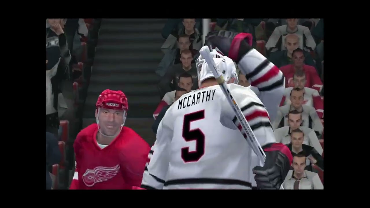 NHL 2004 Playoff Mode - Chicago Blackhawks @ Detroit Red Wings (Round 2 Game 5)