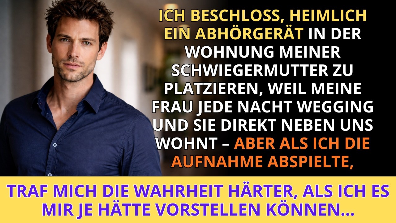 Meine Frau verschwand jede Nacht ins Haus direkt neben unserem – also installierte ich heimlich...