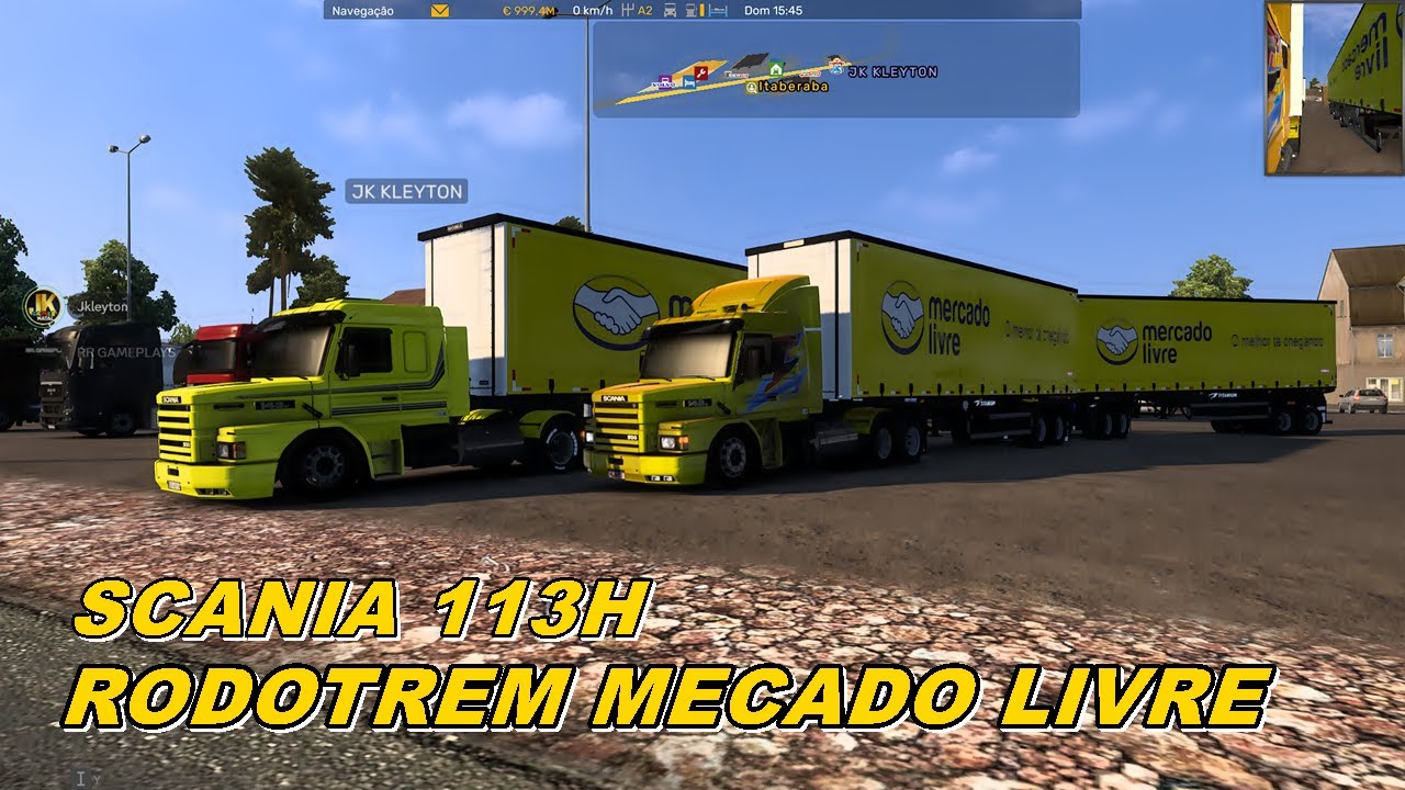 ETS 2 1.57 - Trabalhando para o Mercado Livre De RODOTREM SIDER - MAPA BR BRASIL
