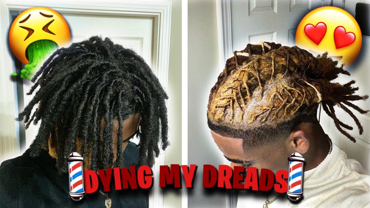 DYING MY DREADS BROWN AND BLONDE