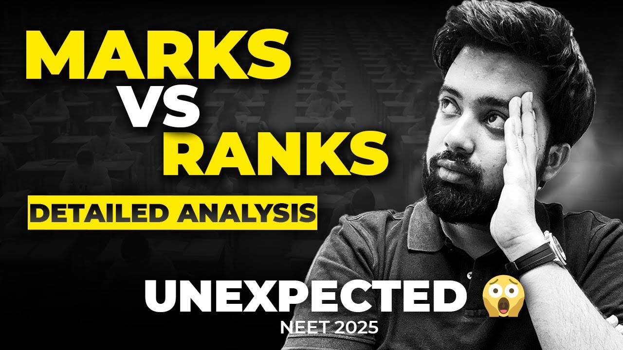 NEET 2025 Cut Off I  Marks vs Ranks I Safe Score for NEET 2025 I Pranav Pundarik