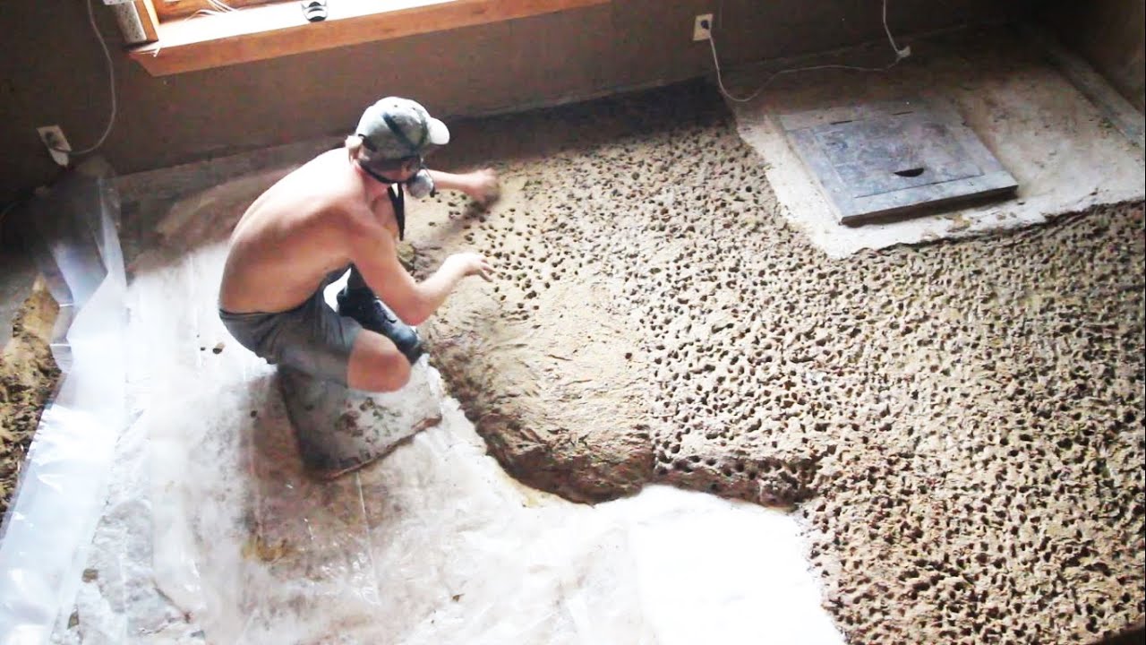 Relaying An EARTHEN FLOOR | Part 2 Perlite Insulation