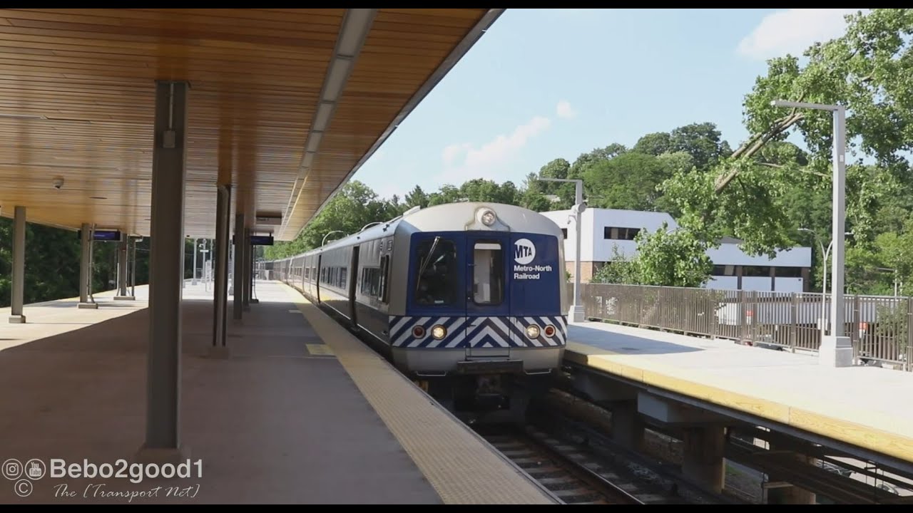 MTA Metro-North Trains at Renovated White Plains Station (M3, M7 Harlem Line)