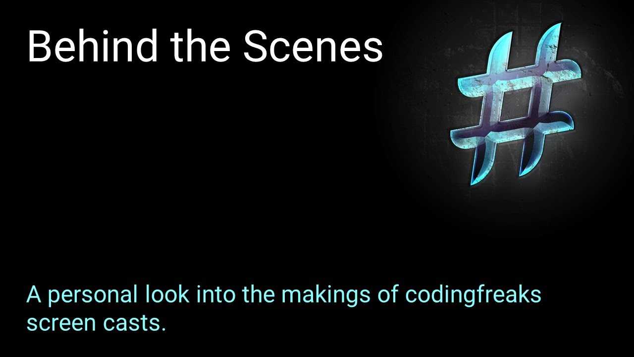 codingfreaks - Behind the Scenes