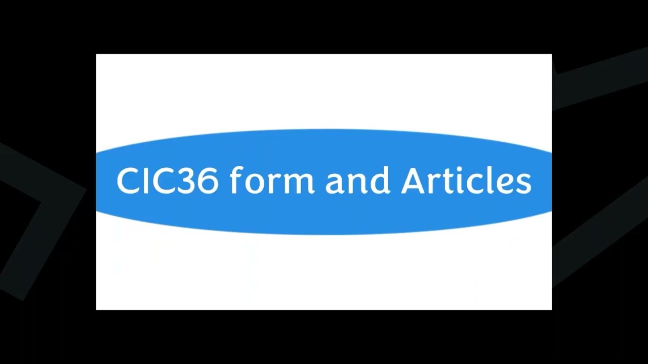 CIC Incorporations: A Guide to the Online Journey
