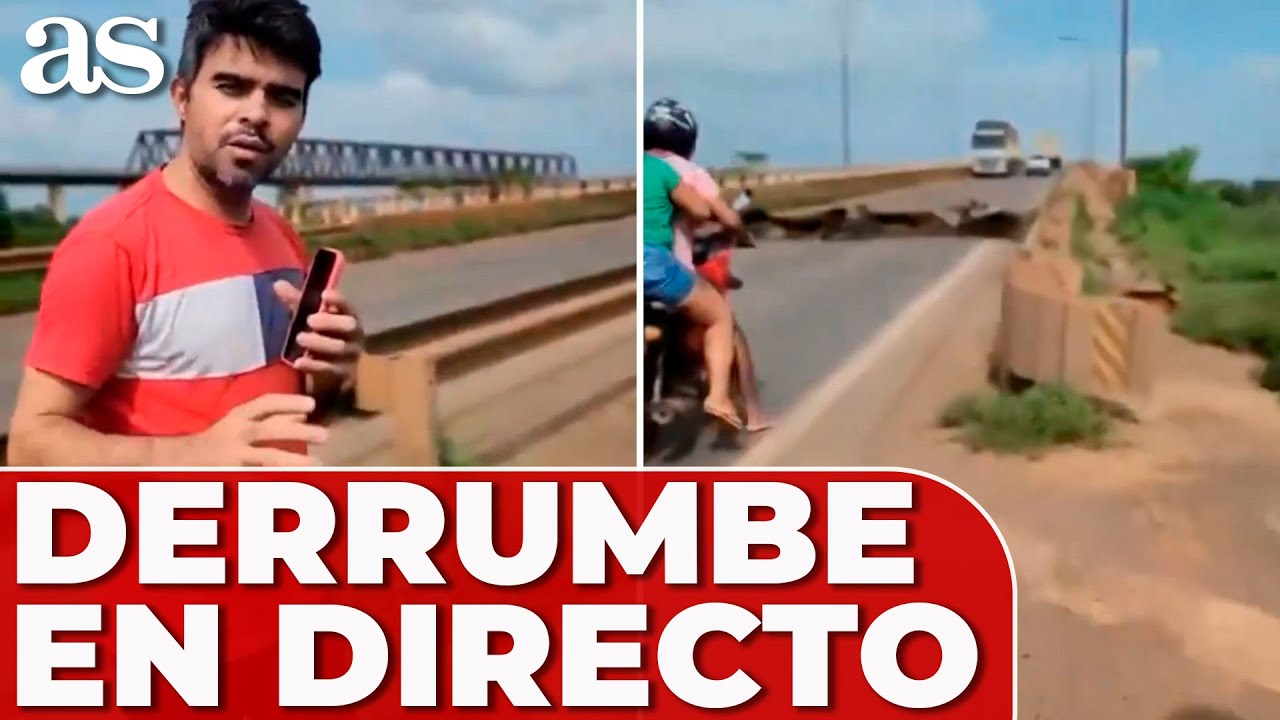 SE DERRUMBA un PUENTE en DIRECTO en BRASIL