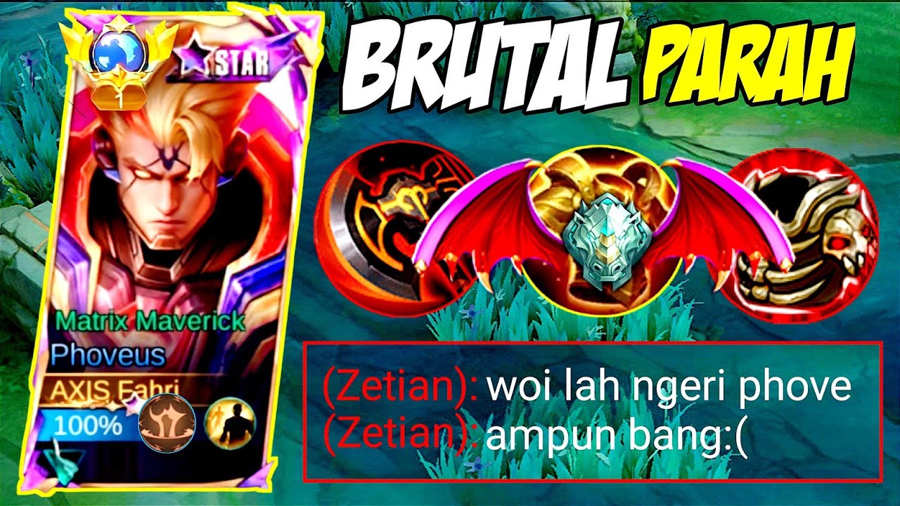 DAMAGE TERLALU GILA! BANTAI WARGA EPIC SOLO RANK PHOVEUS GAMEPLAY TOP GLOBAL BEST BUILD 2026