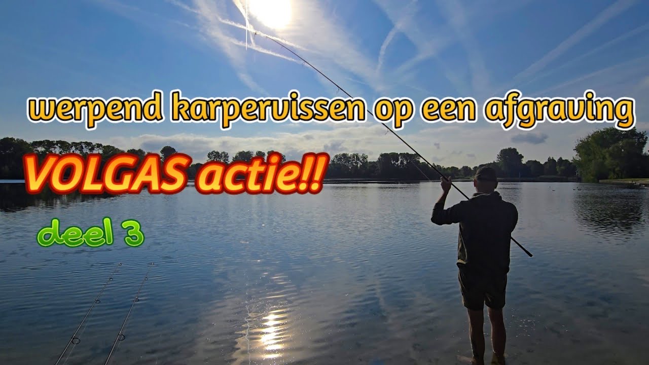 Werpend karpervissen op een afgraving! VOLGAS actie!! Deel 3