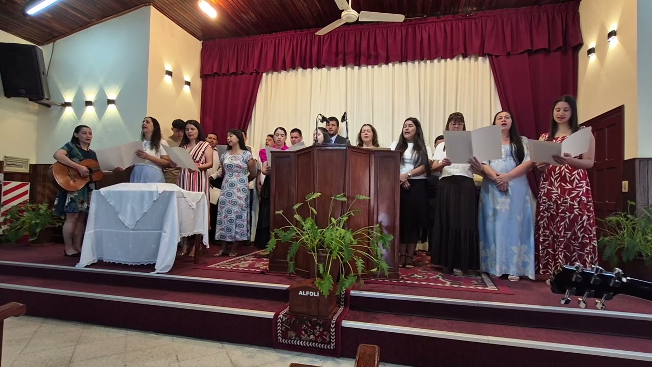 HO AMADO JESUS CANTAN EN LA IGLESIA EVANGELICA GRACIA y GLORIA DE LAMBARE 01   02   26
