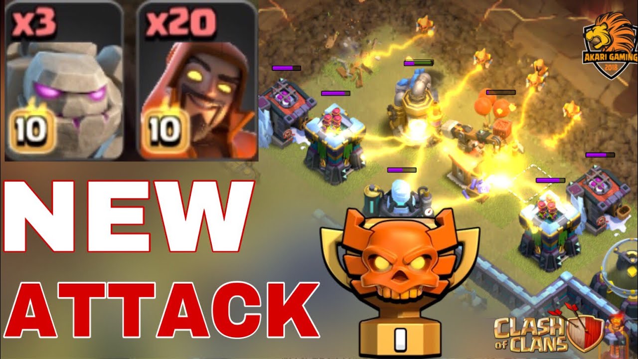 SUPER WIZARD COMBO DỊ CHỈ TRUNG QUỐC MỚI NGHĨ RA TH13 ATTACK Clash of clans #6 | Akari Gaming