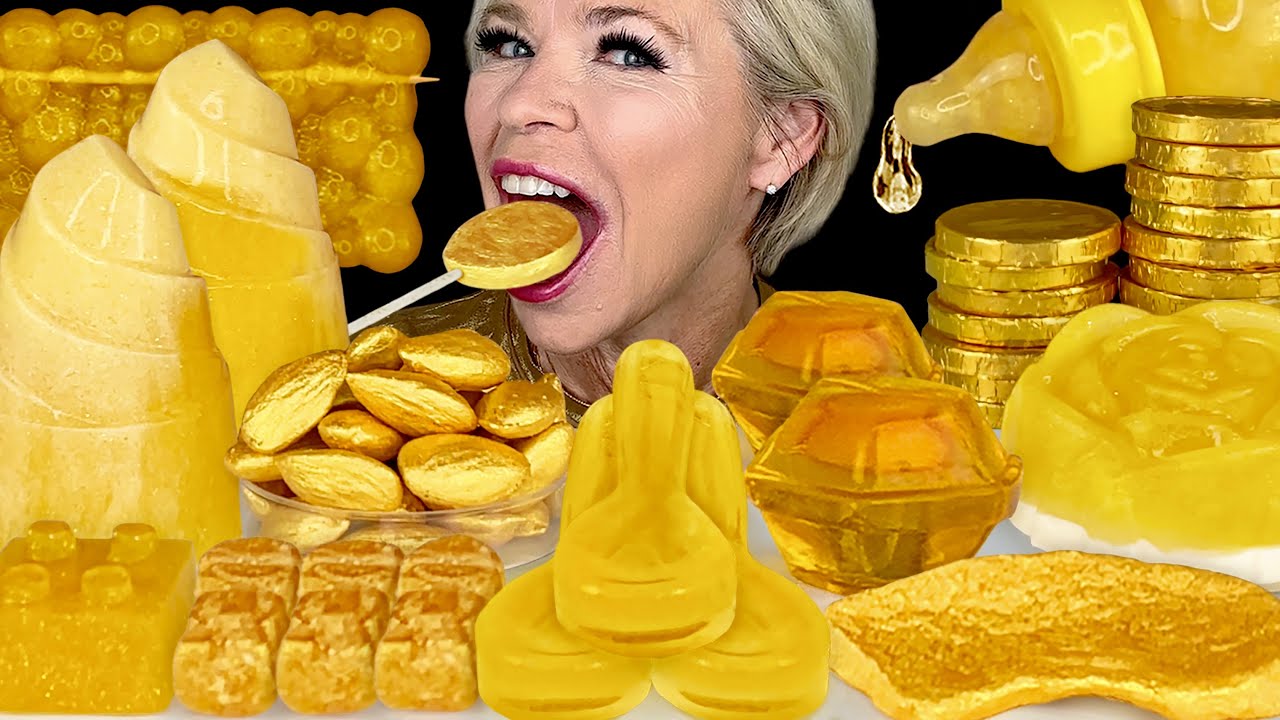 ASMR Gold Desserts, Konnyaku Mountains, Baby Bottle Fail, Gold Nuts, ASMR Mukbang