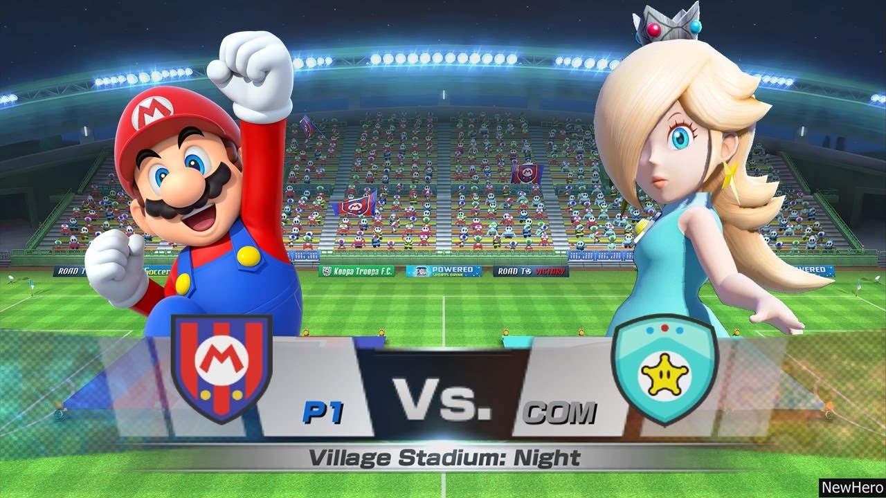 Mario Sports Superstars - Mario/Yoshi Vs. Rosalina/Waluigi