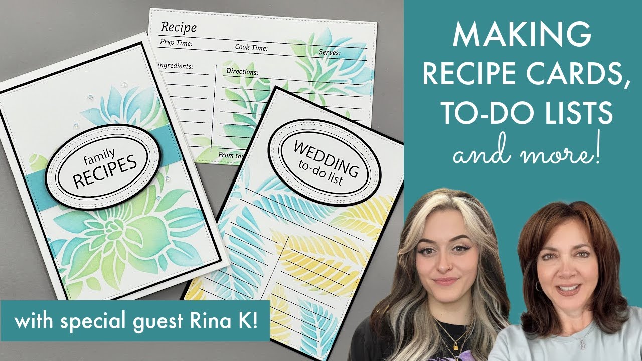 Making Recipe Cards, To-Do Lists & More! With Special Guest Rina K!