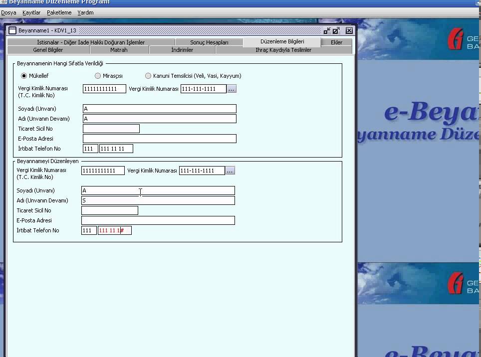 KATMA DEĞER VERGİSİ BEYANNAMESİ NASIL DOLDURULUR BDP PROGRAMI