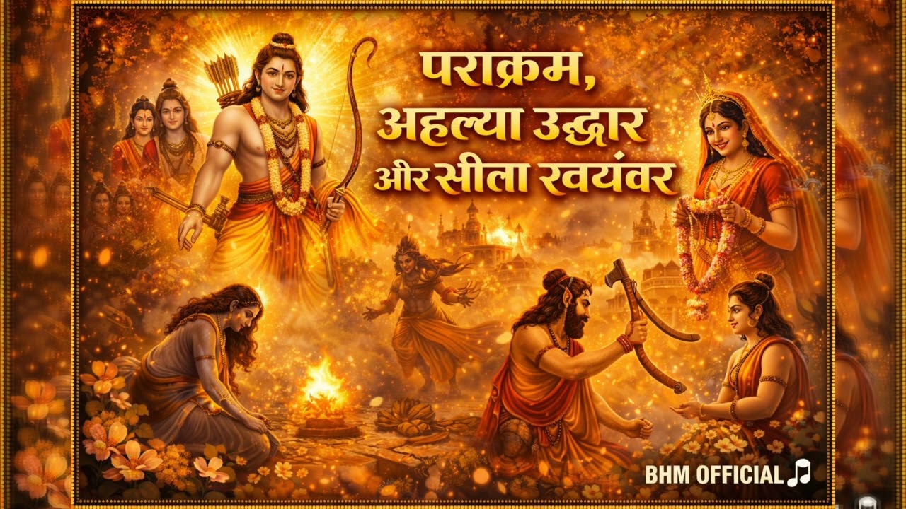 ✨ रामकथा भाग 3 | पराक्रम, अहल्या उद्धार और सीता स्वयंवर | Shri Ram Katha Part 3 | BHM OFFICIAL 🎶