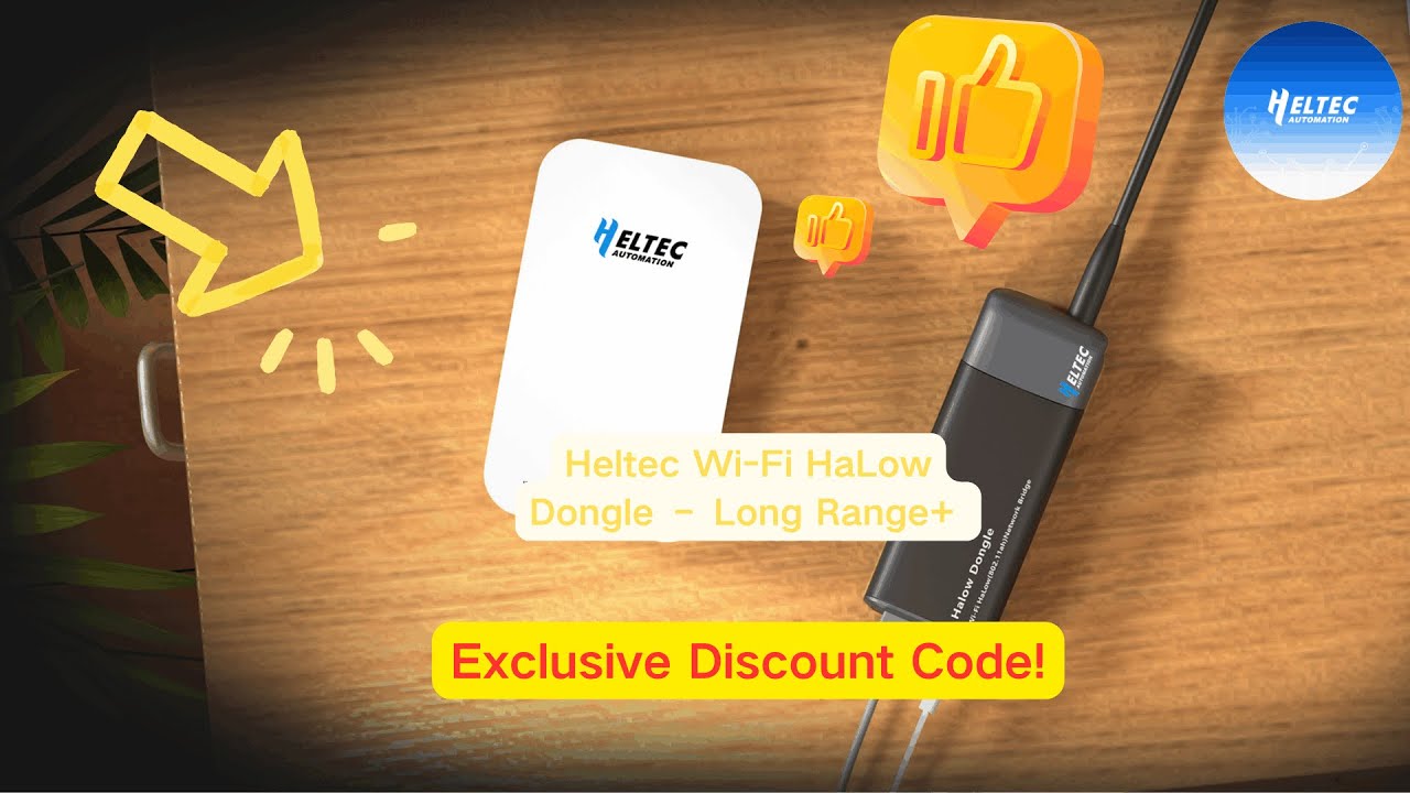 Discount code in end of video Getting Started with the Heltec Wi-Fi HaLow Dongle