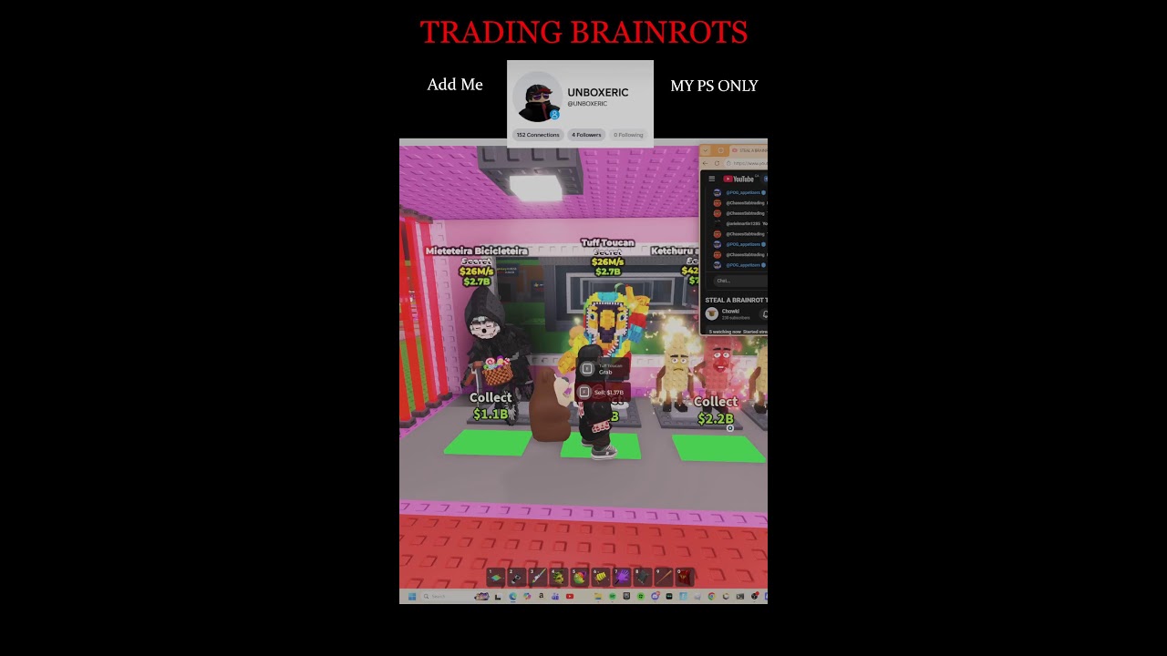 STEAL A BRAINROT TRADING ONLY! (NEED GINGER GERAT)