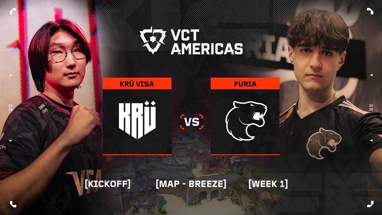KRU vs. FUR - VCT Americas Kickoff - W1D2 - Map 02