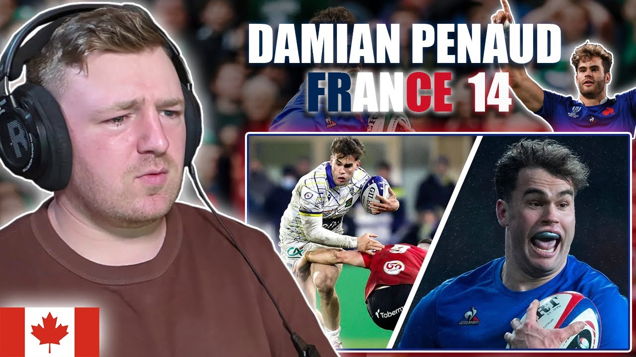 HOCKEY FAN REACTS: Damian Penaud Being Very Good At Rugby // France #14