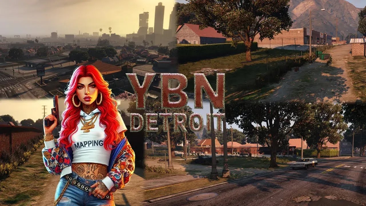 YBNTeeno [FIVEM] Detroit [21 Interiors] [1 FREE HOOD] [1 Train Station]