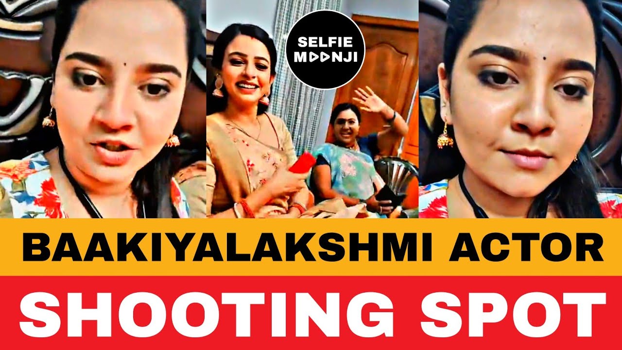 🔴 SHOOTING SPOT: Baakiyalakshmi Serial Actor Neha Menon Instagram Live | Selfie Moonji