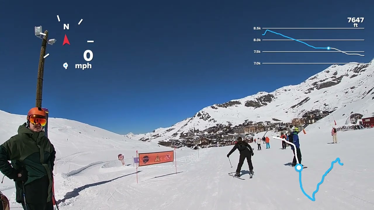 Is this the  easiest Green run in ValThorens? March 2025