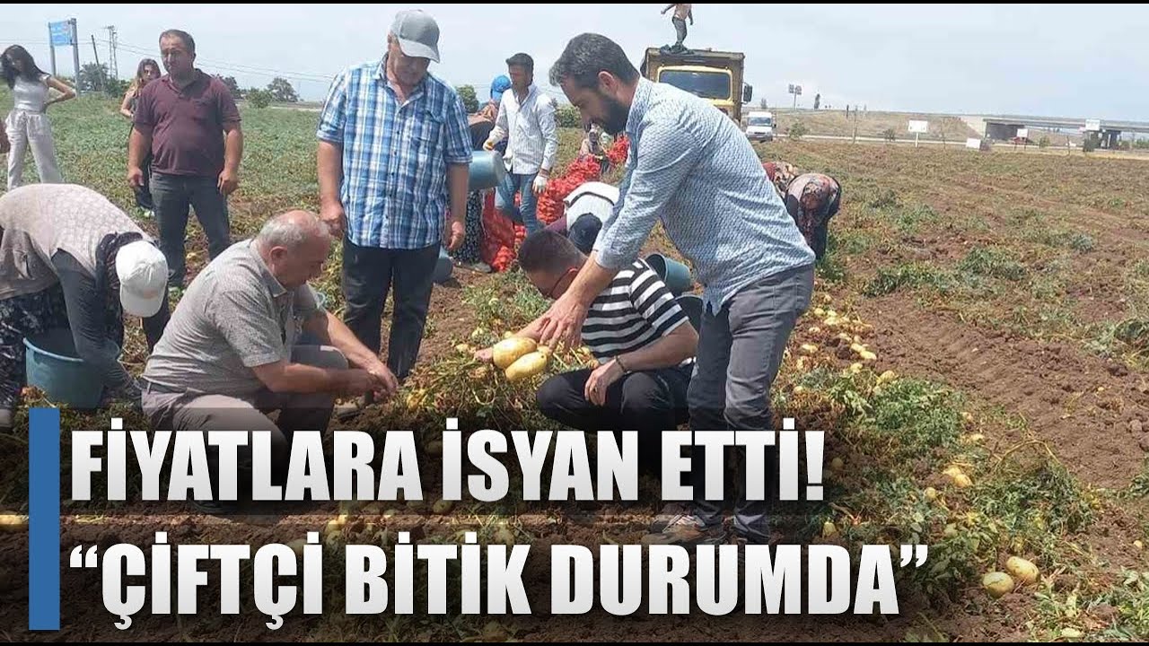 Patates Çiftçisinden Fiyat İsyanı! 